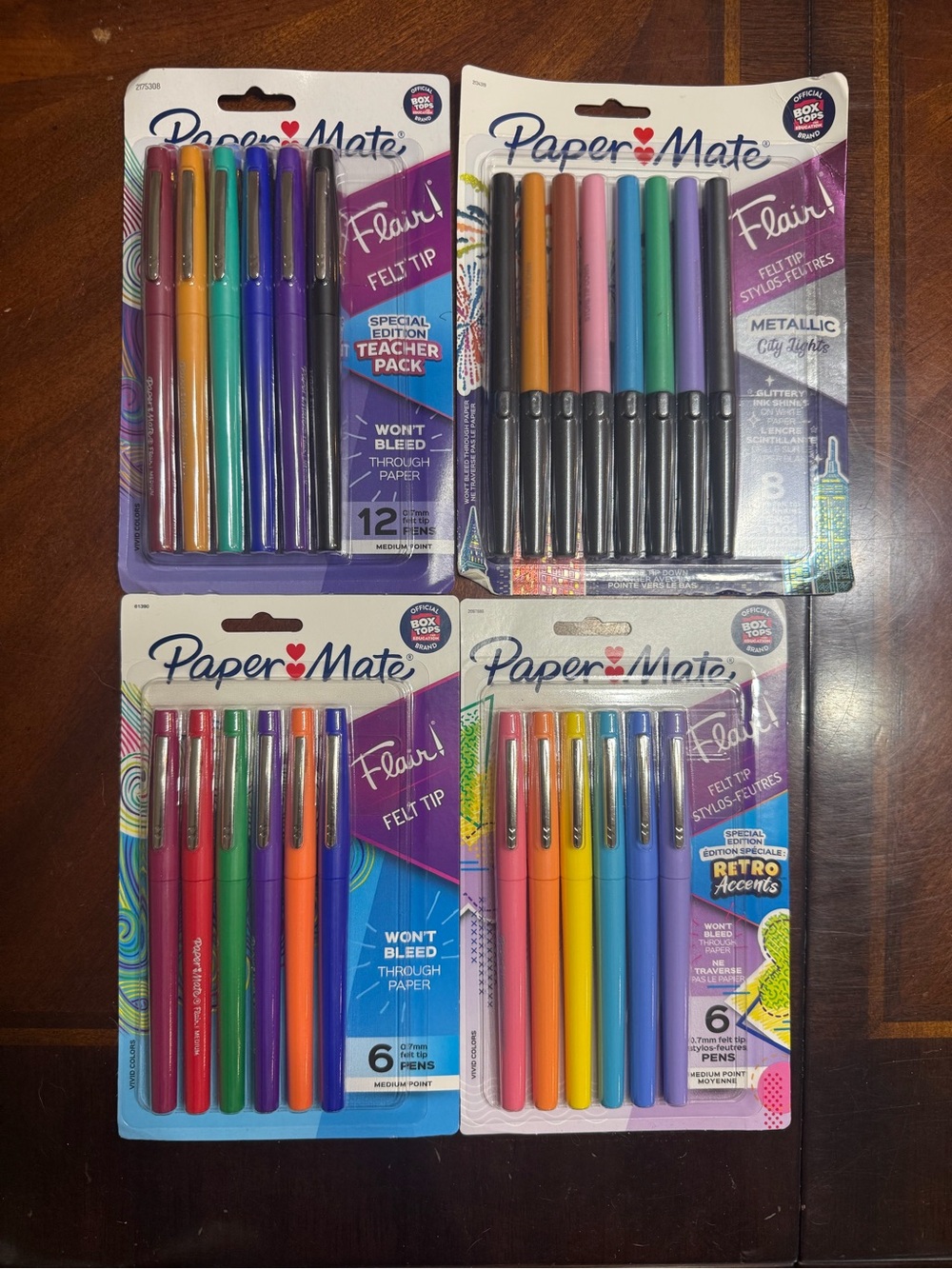 Paper Mate Flair Felt Tip Pens - Assorted Colors (Pack)